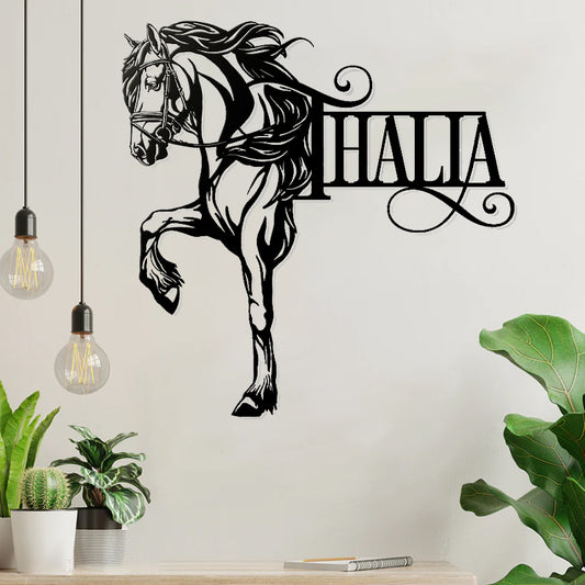 Personalized Name Horse Metal Sign