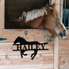 Personalized Name Horse Metal Sign