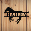 Personalized Name Horse Metal Sign