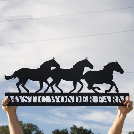 Personalized Name Horse Metal Sign