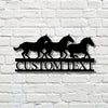 Personalized Name Horse Metal Sign