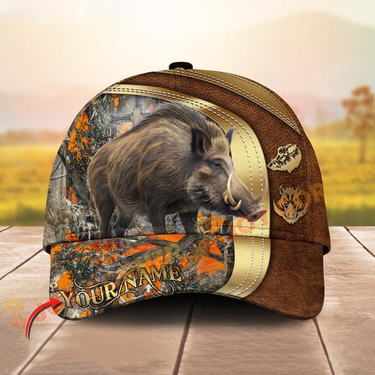 Joycorners Premium Hunting Orange Camouflage 3D Full Print Hat Best Gift For Hunter (Multioption)