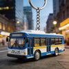 Joycorners Personalized bus themed keychain