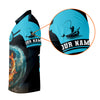 Joycorners Never Underestimate An Old Man With A Fishing Rod Custom Name UPF Shirts, Men's Fishing Shirt