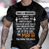 Joycorners Funny Once A Mechanic Always A Mechanic Shirt No Matter Where You Go Black Unisex T Shirt PT2609