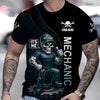 Joycorners Personalized Mechanic Shirt, I Am Warranty, Skull Funny Design, Gift For Men PT2609