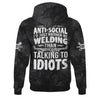 Joycorners Custom Name Mechanic Shirt I'm Not Anti Social I'd Just Rather Be Welding T Shirt PT2609