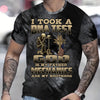 Joycorners Mechanic T-Shirt, DNA Test Quote, God Father, Mechanics Brother, Funny Skeleton & Cross Design, Unique Gift for Mechanics & Fathers PT2609