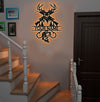 Maxcorners Personalized Deer Hunting and Fishing Metal Sign WITH LED/WITHOUT LED – Rustic Cabin Wall Decor, Gift for Hunters and Anglers MT0110