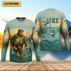Joycorners Gone Fishing With Sasquatch, Fishing Shirts, SPF Long Sleeve Shirts, Fishing Shirts For Men