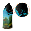 Joycorners Happiness Is A Big Fish And A Witness Bigfoot Fishing SPF Shirt, Funny Fishing Shirt, Men's Fishing Shirt