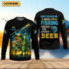 Joycorners Don't Bother Me While I'm Fishing Unless You Brought Beer Funny Fishing Shirt, SPF Shirt, Fishing Shirts For Men