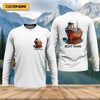 Joycorners Custom Boat Shirt, Fishing Jersey, SPF Long Sleeve Shirts, Best Fishing Gifts, Mens Casual Shirts