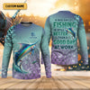 Joycorners A Bad Day Of Fishing Is Still Better Than A Good Day At Work SPF Shirt, Funny Fishing Shirt, Fishing Shirts For Men