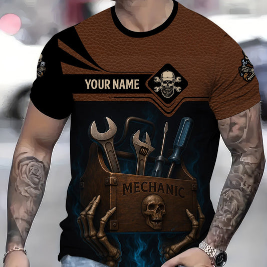 Joycorners Personalized Mechanic Shirt, I Don't Have An Inside Voice Just A Mouth With No Filter, Gift For Men PT2609