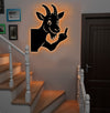 Maxcorners Funny Goat Metal Sign WITH LED/WITHOUT LED - Hilarious Farm Yard Decor, Rustic Prank Gift for Ranch, Barn & Outdoor Spaces MT0110