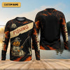 Joycorners Pumpkin Fishing SPF Shirt, Halloween Fishing Men Jersey, Funny Fishing Shirt, Presents For Fishermen