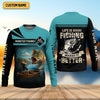 Joycorners Monster Fishing Shirt, Life Is Good Fishing Makes It Better SPF Shirts, Fishing Shirts For Men, Fisherman Gift