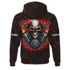 Joycorners Custom Name Skull Mechanic Shirt Flame Style Printed Jacket Hoodie All Over Print PT2609