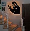 Maxcorners Funny Bigfoot Metal Sign WITH LED/WITHOUT LED - Hilarious Bigfoot Yard Decor, Rustic Outdoor Gag Gift for Man Cave MT0110