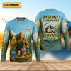 Joycorners Bigfoot Legendary Adventures Await Bass Fishing Shirt, Funny Fishing Shirt, Presents For Fishermen