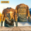 Joycorners I Catch He Cleans, Jesus Fishing Shirt, Funny Fishing Shirt, SPF Shirt For Men, Gift For Fisherman