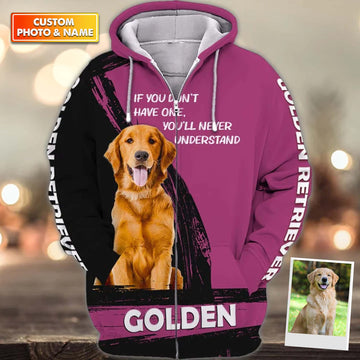 Joycorners Golden Retriever Never Understand 3D Custom Name And Dog Full Print Shirts