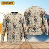 Joycorners Custom Face Fishing Man SPF Shirt For Men, Funny Fishing Shirt, Presents For Fishermen