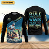 Joycorners Fishing Shirts, Rule The Waves Fear Nothing, SPF Long Sleeve Shirts, Fishing Shirts For Men