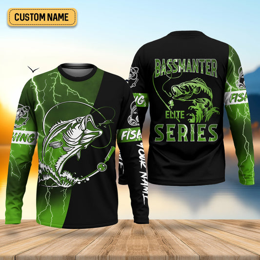 Joycorners Bassmanter Elite Series, Fishing UV Shirts, Men Jersey, Men Button Down Shirt, Men Long Sleeve Shirt