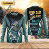 Joycorners Every Cast Tells A Story Mens Fishing Shirts Long Sleeve, SPF Shirt For Men, Fishing Shirts For Men