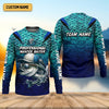 Joycorners Bass Fishing UPF Shirts, Long Sleeve Sun Shirt, Camo Long Sleeve Shirt, Fishing Shirts For Men