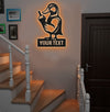 Maxcorners Personalized Funny Duck Metal Sign WITH LED/WITHOUT LED – Humorous Hunting Lodge Wall Decor, Gift for Hunters MT0110
