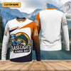 Joycorners Basslight Kinda Day Fish And Beer Funny Fishing Shirt, SPF Shirt For Men, Gift For Fisherman, Bass Fishing