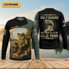 Joycorners I Just Want To Go Fishing And Ignore Old Man Problem SPF Shirts, Fishing Shirts For Men, Fisherman Gift