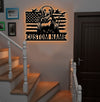 Maxcorners Personalized Hunting Dog Metal Sign WITH LED/WITHOUT LED - Duck Retriever Wall Decor MT0110