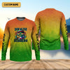 Joycorners Show Me Your Bobbers Shirt, Green Yellow Orange Men Fishing Shirt, Funny Fishing Shirt, SPF Shirt