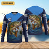 Joycorners Largemouth Bass Fishing SPF Shirt For Men, Fisherman Outfit, Gift For Fisherman