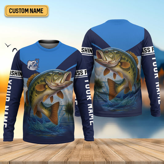 Joycorners Largemouth Bass Fishing SPF Shirt For Men, Fisherman Outfit, Gift For Fisherman