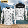 Joycorners Funny Stick Figure Fishing Pose SPF Shirt For Men, Funny Fishing Shirt, Fishing Shirts For Men