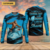 Joycorners Just A Casual Day With Bigfoot And His Shark Fishing UPF Shirts, Funny Fishing Shirt, Presents For Fishermen