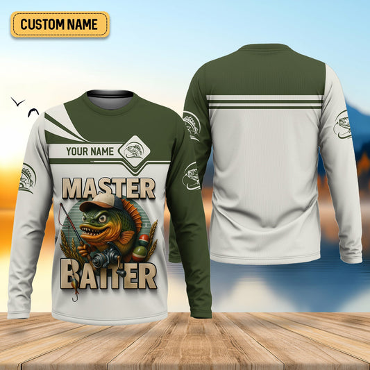Joycorners Master Baiter SPF Shirts, Long Sleeve Sun Shirt, Fishing Shirts For Men