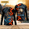 Joycorners Life's Better With A Rod In Hand SPF Shirts, Marlin Fishing Shirts For Men, Funny Fisherman Gift