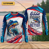 Joycorners Life Is Good Fishing Makes It Better SPF Shirts, Fishing Shirts For Men, Funny Fisherman Gift