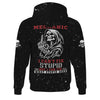 Joycorners Mechanic Skeleton Shirt, Funny Fix Stupid Graphic Tee, Unique Gift for Mechanics, Skull and Bones Design, Humor Apparel for Auto Repair PT2609