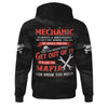 Joycorners Personalized Mechanic T Shirt Custom Name Funny Auto Repair Garage Workwear Mafia Quote Tee Car Repair Wrench Shirt Gift for Men Dad PT2609