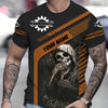 Joycorners Personalized Mechanic Shirt Custom Name Skull Wrench Auto Repair Garage Workwear Tee Car Repair Shirt Gift For Men Dad Husband Boyfriend PT2609