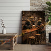 Joycorner Dexter Cow Western Bar Counter Beer Toast Rustic Canvas