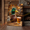 Joycorner Mallard Duck Autumn Bar Cigar Beer 3D Wrapped Canvas