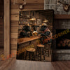 Joycorner Dexter Cow Western Bar Counter Beer Toast Rustic Canvas